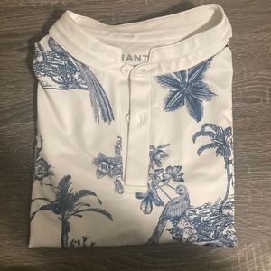Floral Mantra Henley Tee, Like New, Size XXL